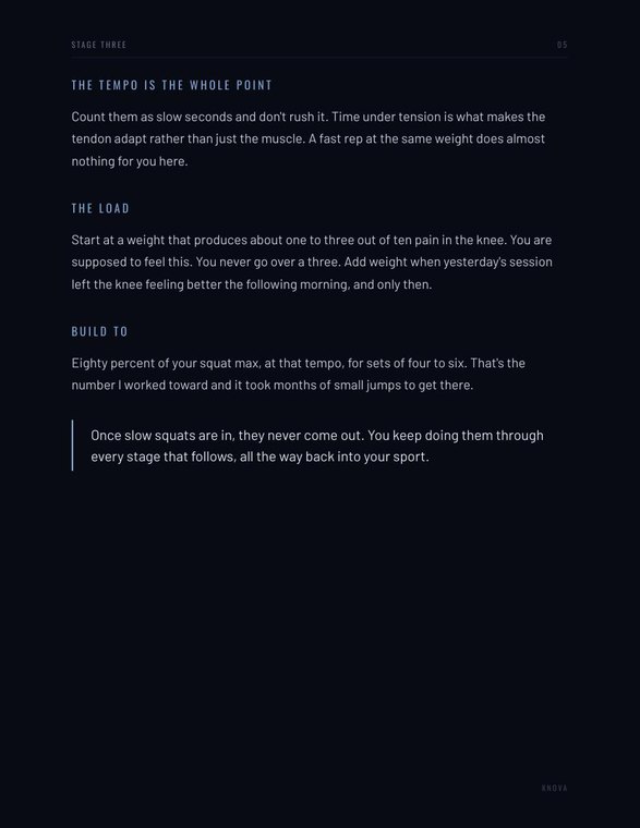 Slow heavy squats